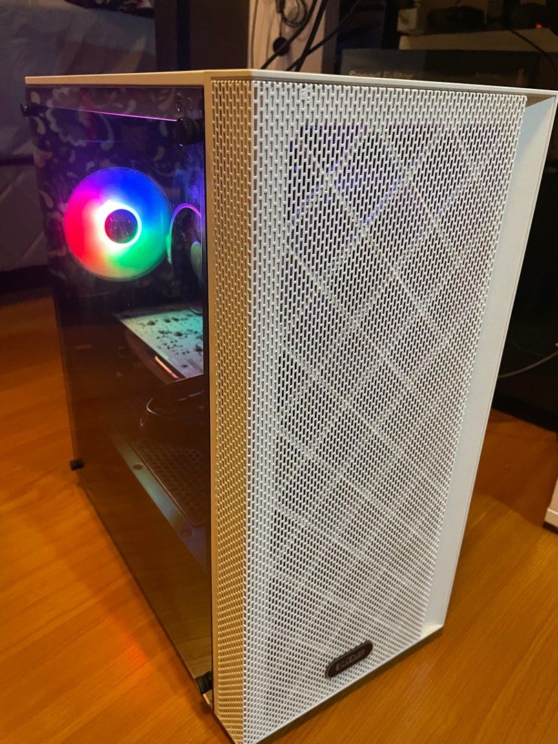 Desktop (Category: Desktops) located in Mandaluyong City. Submitted by bamguarnes (Listing ID 1266114951, Image 3). Description: CPU: *AMD Ryzen 5 1600 (14nm) 3.2 GHz 6-Core Processor Motherboard: MSI B350M Mortar Arctic Memory: Corsair Vengeance LPX 16 GB (2 x 8 GB) DDR4-3200 Memory Storage: Intel 600p 256 GB M.2-2280 PCIe 3.0 X4 NVME Solid State Drive Storage: Western Digital Blue 1 TB 3.5” 7200 RPM Internal Hard Drive Video Card: GALAX GeForce