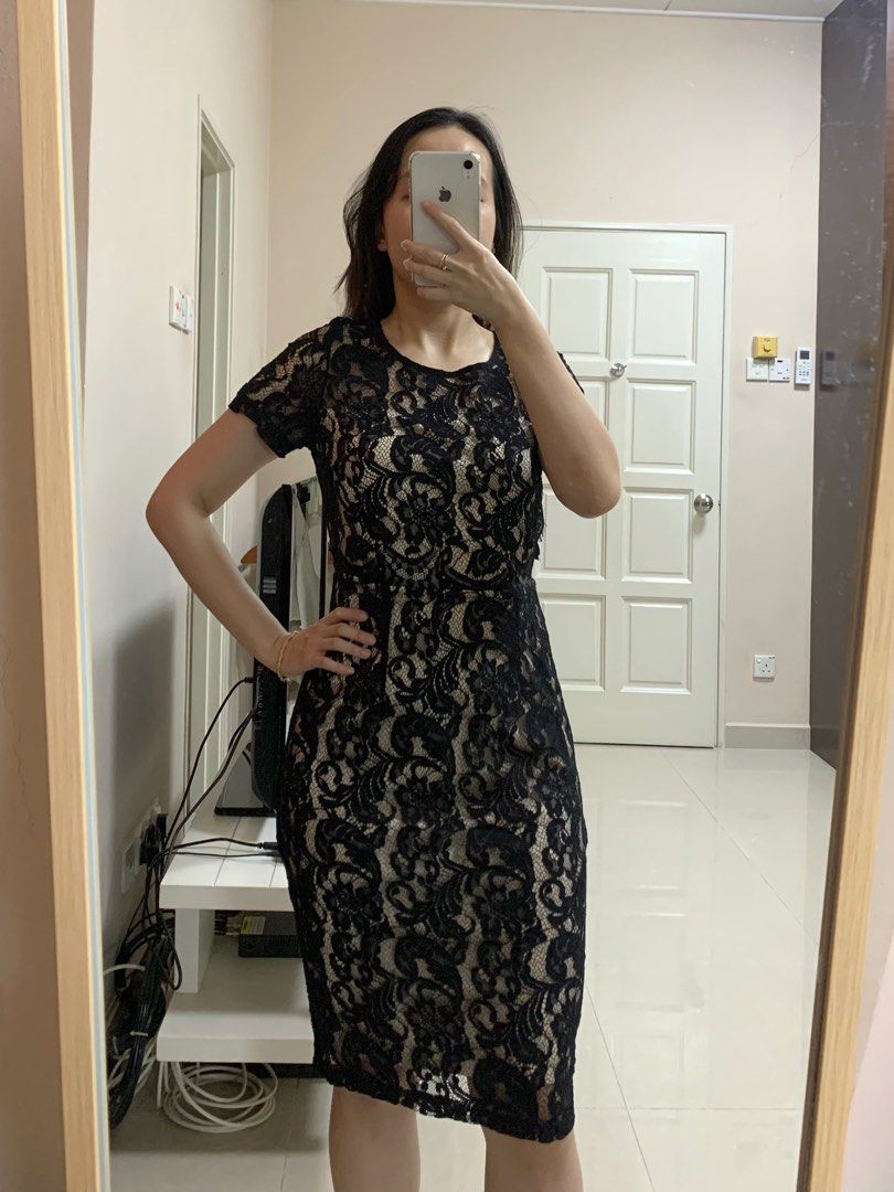Dorothy Perkins Black Lace Dress Women s Fashion Dresses Sets Dresses on Carousell