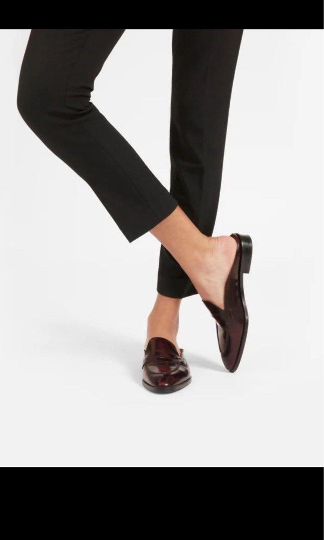 Everlane Penny Loafer Mule in Burgundy Size 8.5 Women s Fashion