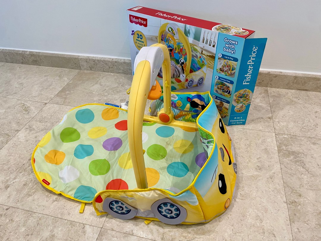 FisherPrice 3in1 Convertible Car Gym, Babies & Kids, Infant Playtime