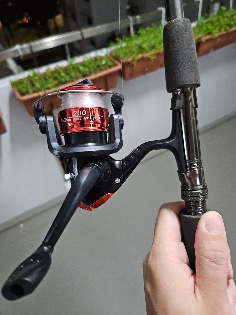 Fishing rod and reel set, Sports Equipment, Fishing on Carousell
