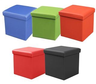 Foldable Storage Stool Box