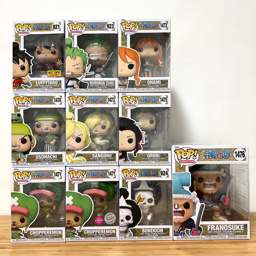 Funko Pop One Piece Wano Set Luffytaro Luffy Roronoa Zoro Onami Nami ...