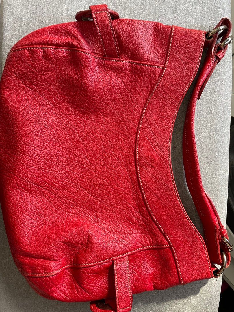 Furla red shoulder bag new arrivals