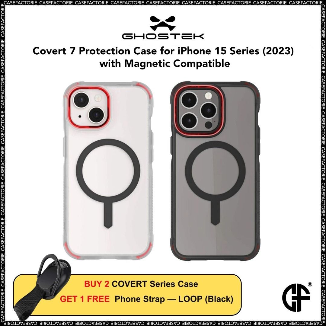 Ghostek Covert MagSafe Clear Case For IPhone 15 Plus – Smoke/Anti-Yellowing – USA Made - View #2