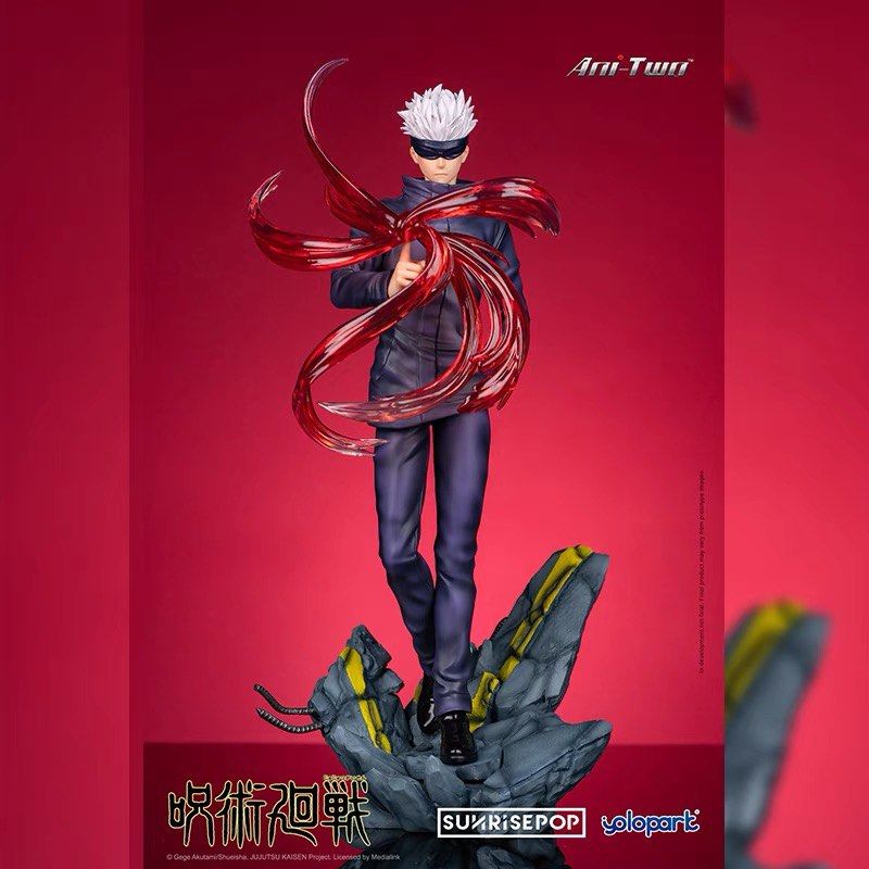 Lot De 2 Figurines Gojo Satoru Jujutsu Kaisen - Version Q Articulée 10 Cm - PVC Haute Qualité - Cadeau Fan Anime