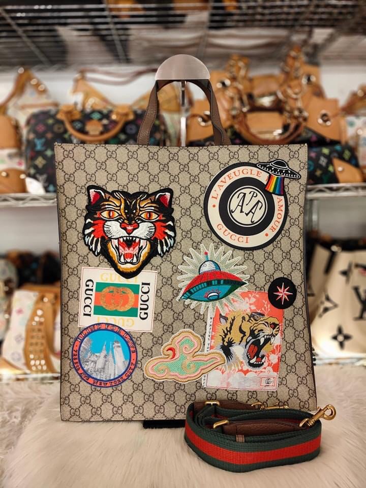 Gucci patches sale bag