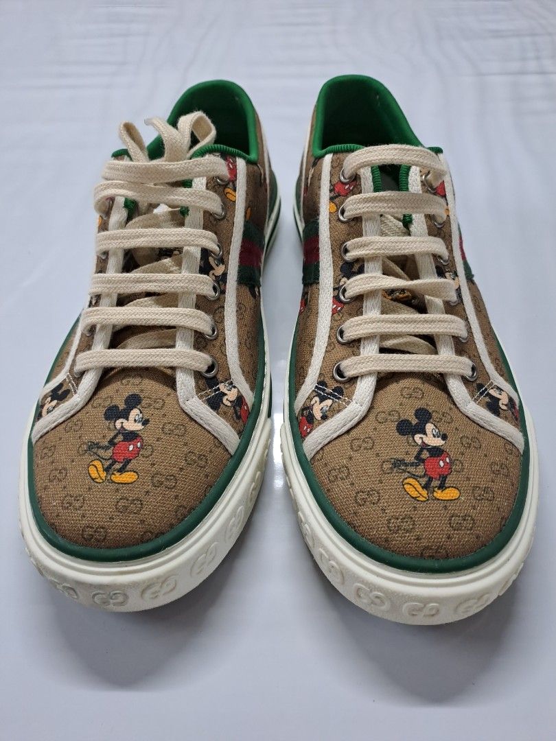 gucci ace sneakers mickey mouse, Women's Fashion, Footwear, Sneakers on  Carousell