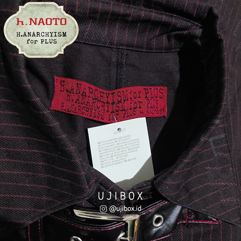 H Naoto H Anarchy Vintage Military Dress Japan Punk Y2K