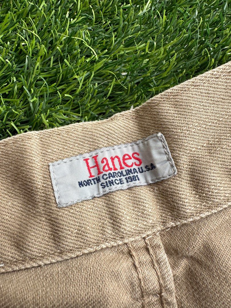 Hanes Beige Pants, Men's Fashion, Bottoms, Trousers on Carousell