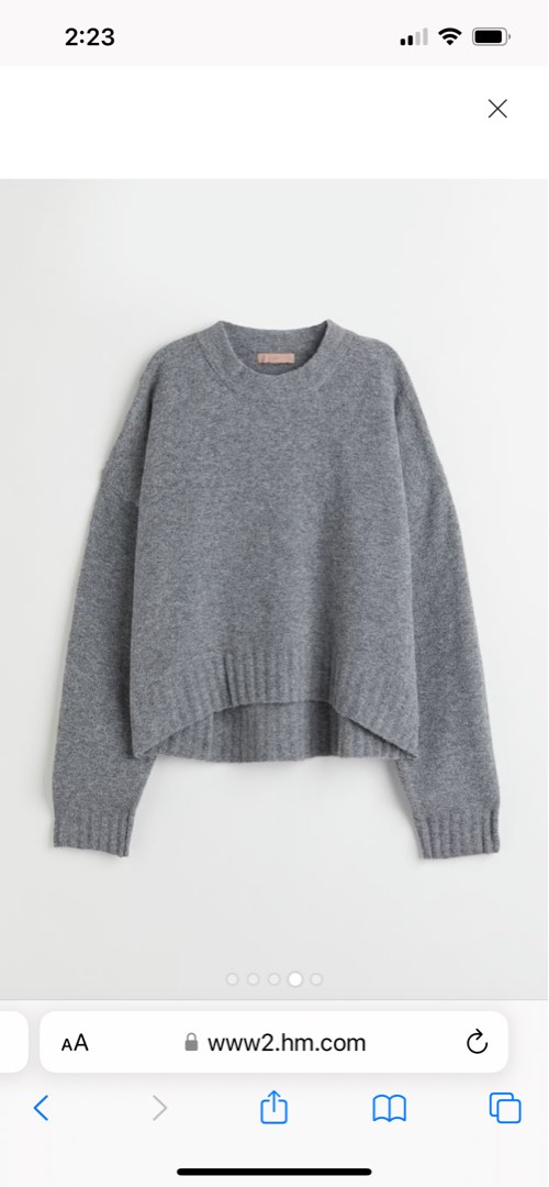H M fine knit jumper Women s Fashion Tops Longsleeves on Carousell