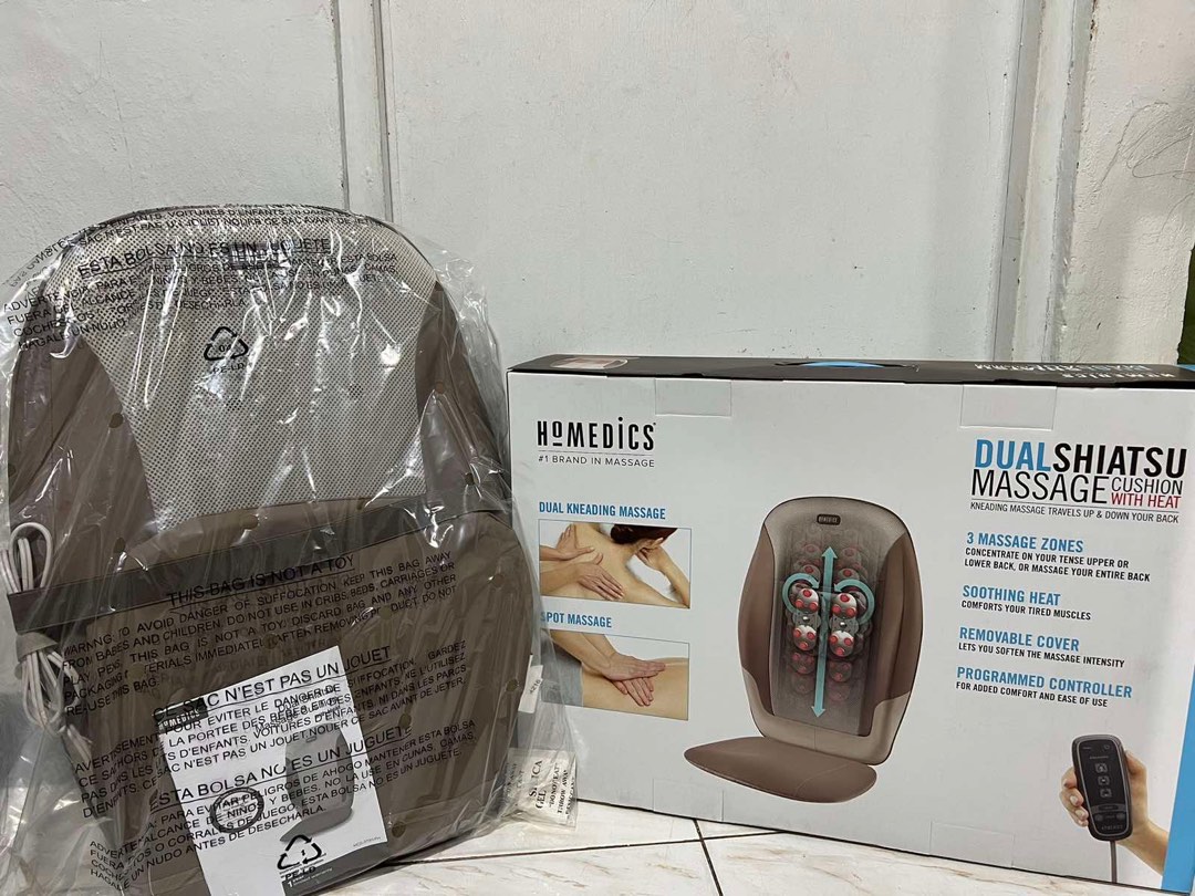 Homedics dual hotsell shiatsu massage cushion