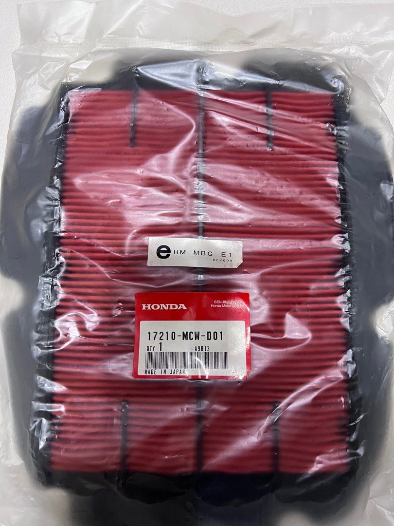 Honda Air filter 17210-MCW-D01, Motorcycles, Motorcycle Accessories on ...