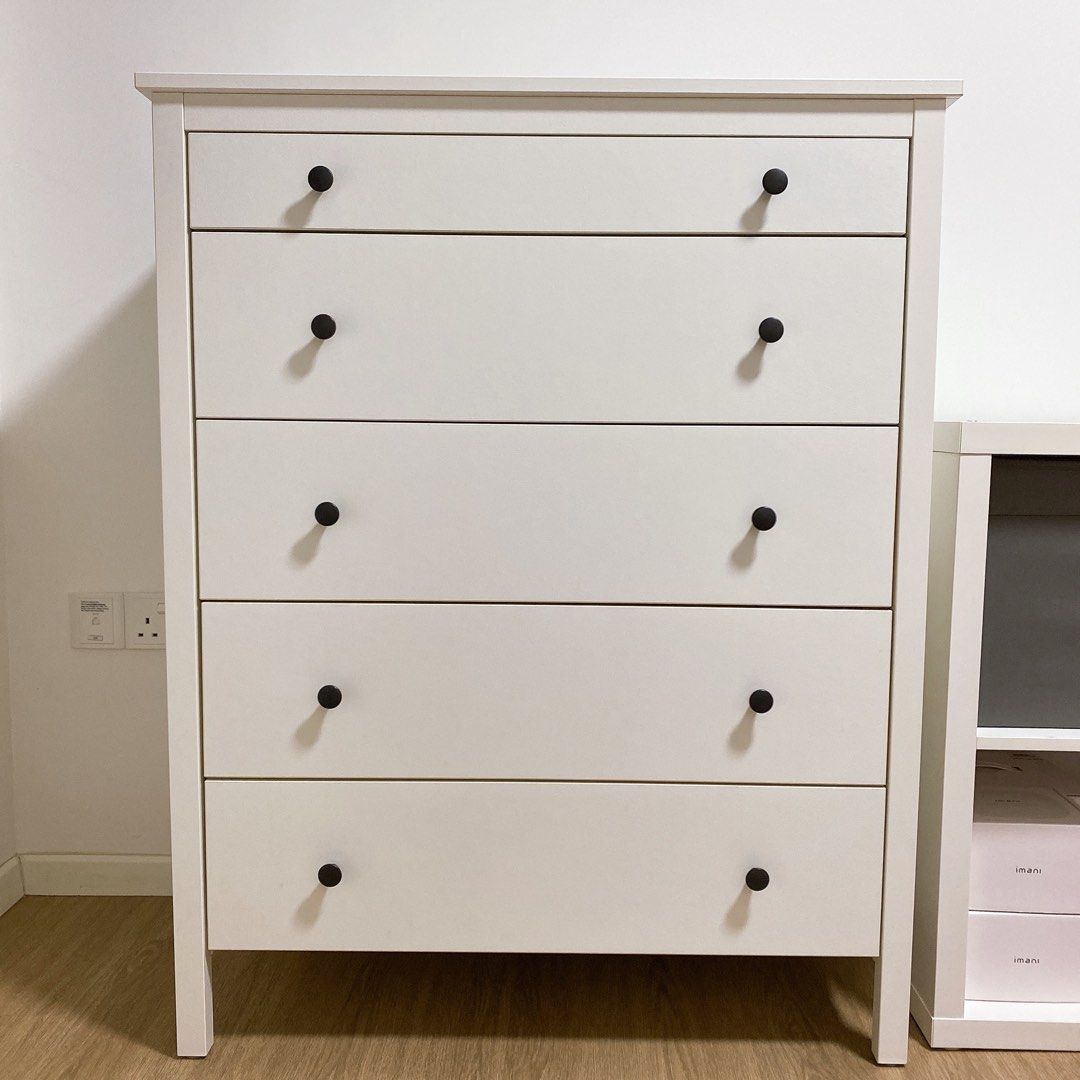 IKEA Koppang Chest of 5 drawers White, Furniture & Home Living