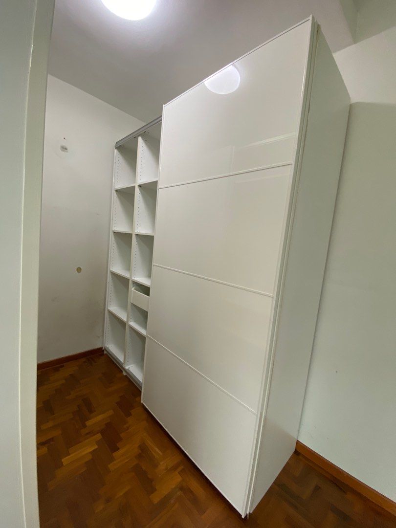 Ikea large wardrobe with sliding doors furniture home living