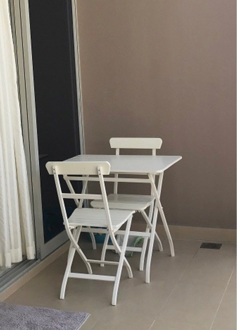 IKEA outdoor table set, Furniture & Home Living, Outdoor Furniture on