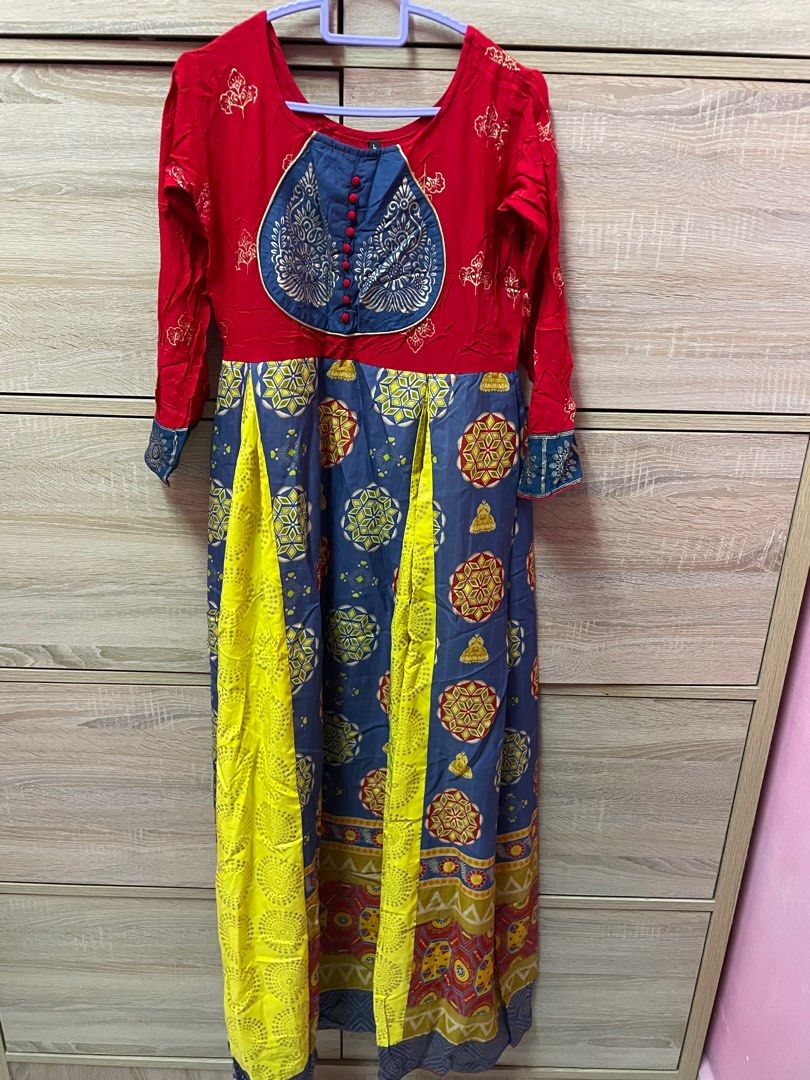 Degital Print Blue Ladies Fancy Dress, Machine Wash, Ethnic Wear at Rs 900  in Surat