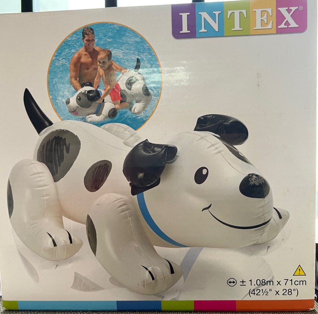 Intex Puppy Dog RideOn Float, Hobbies & Toys, Toys & Games on Carousell