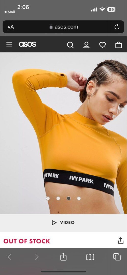 Ivy park sports top on sale