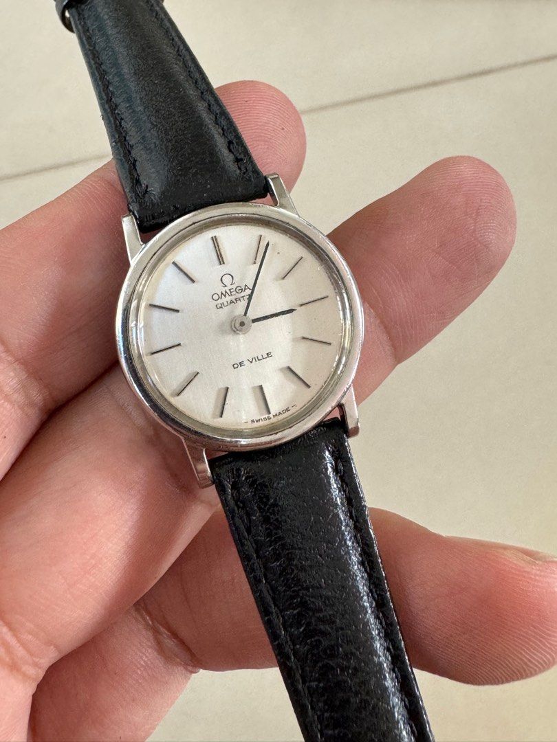 JAM TANGAN OMEGA DEVILLE QUARTZ SWISS WATCH ORIGINAL Fesyen