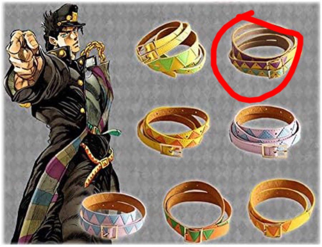 Jojos bizzare adventure Jotaro belt, Women's Fashion, Watches