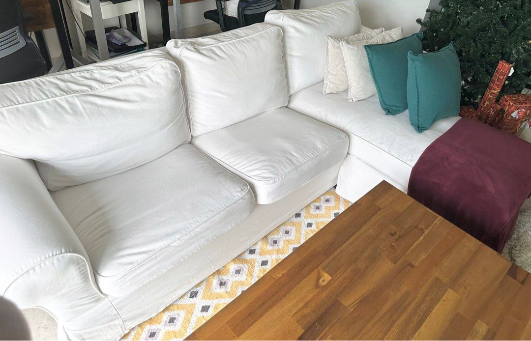 L shaped Ikea Sofa EKTORP, Furniture & Home Living, Furniture, Sofas