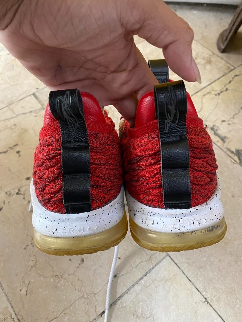 Lebron 15 low black red clearance