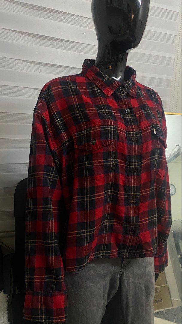 Levi's womens flannel shirts top