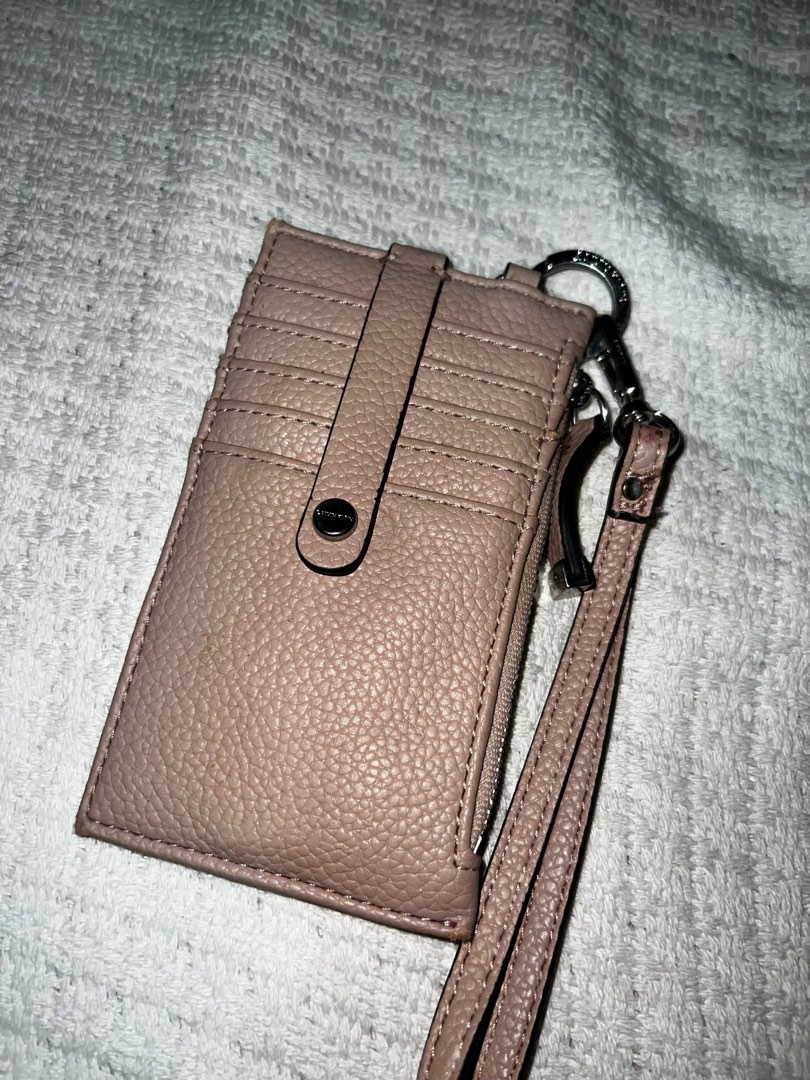 Light Pink Calvin Klein Card and Coin holder, Women's Fashion, Bags