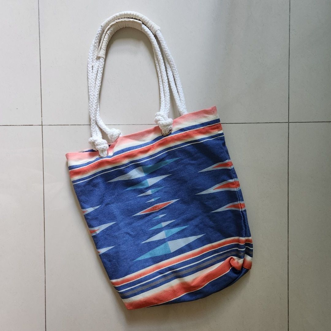 Lightning Cherry Cliff Beach Tote Bag