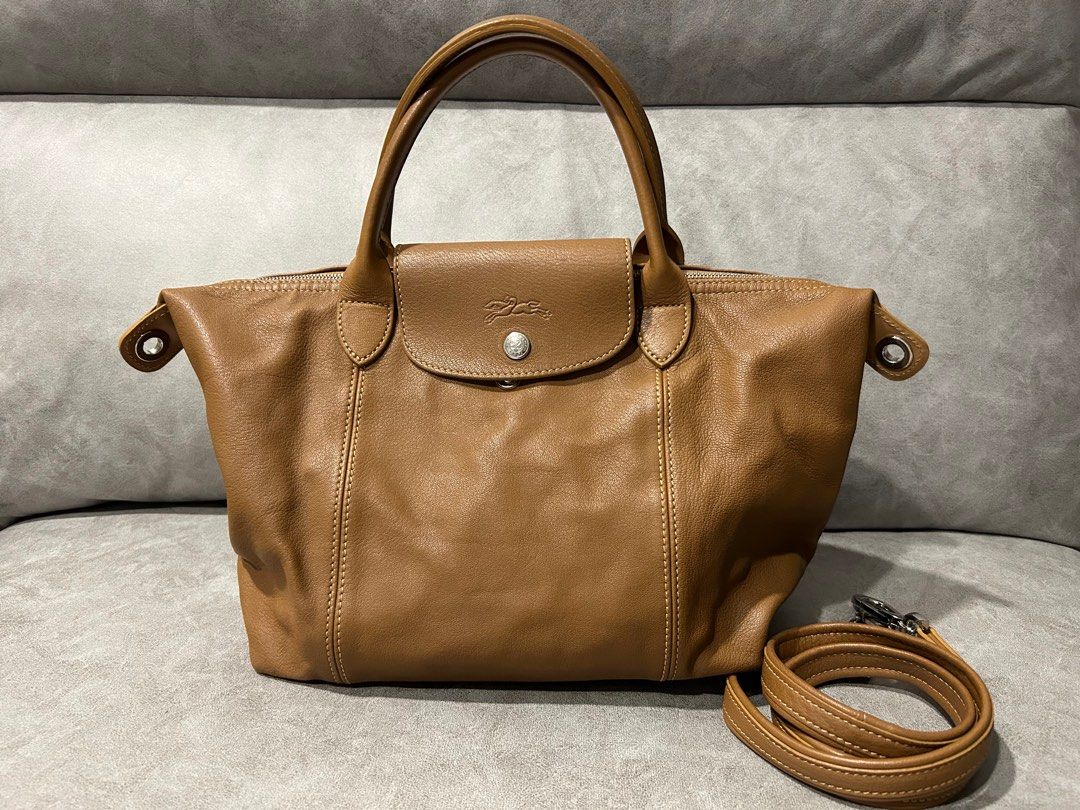 Longchamp Le Pliage Cuir leather