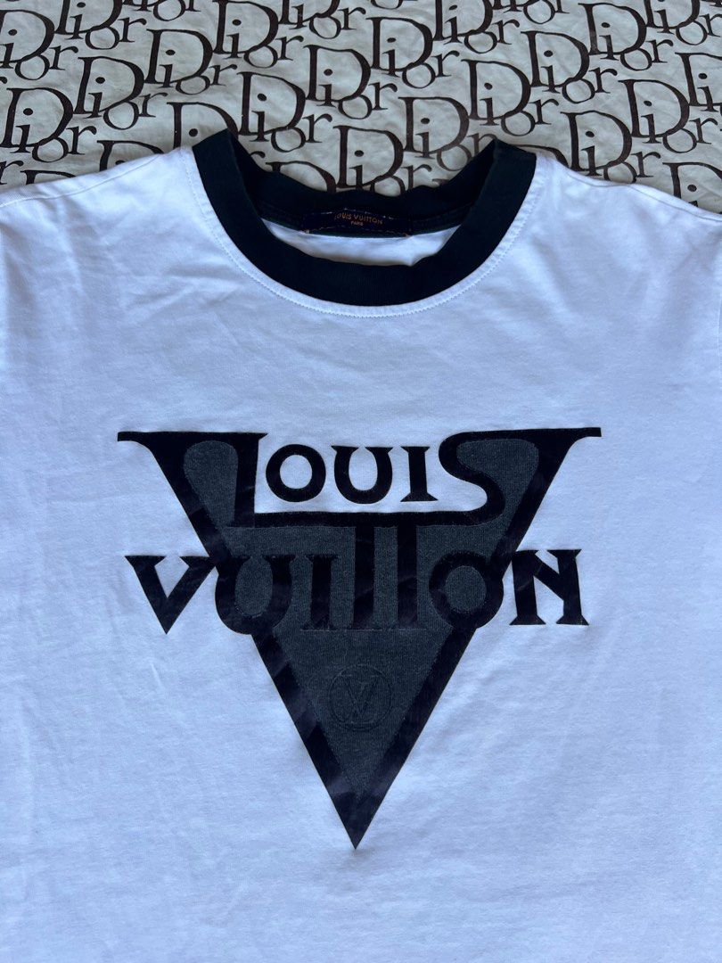 Lv two face shirt galaxy, Luxury, Apparel on Carousell