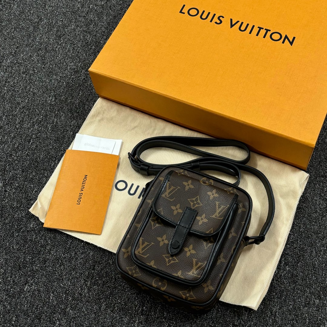 LOUIS VUITTON Monogram Macassar Christopher Wearable Wallet 1302546