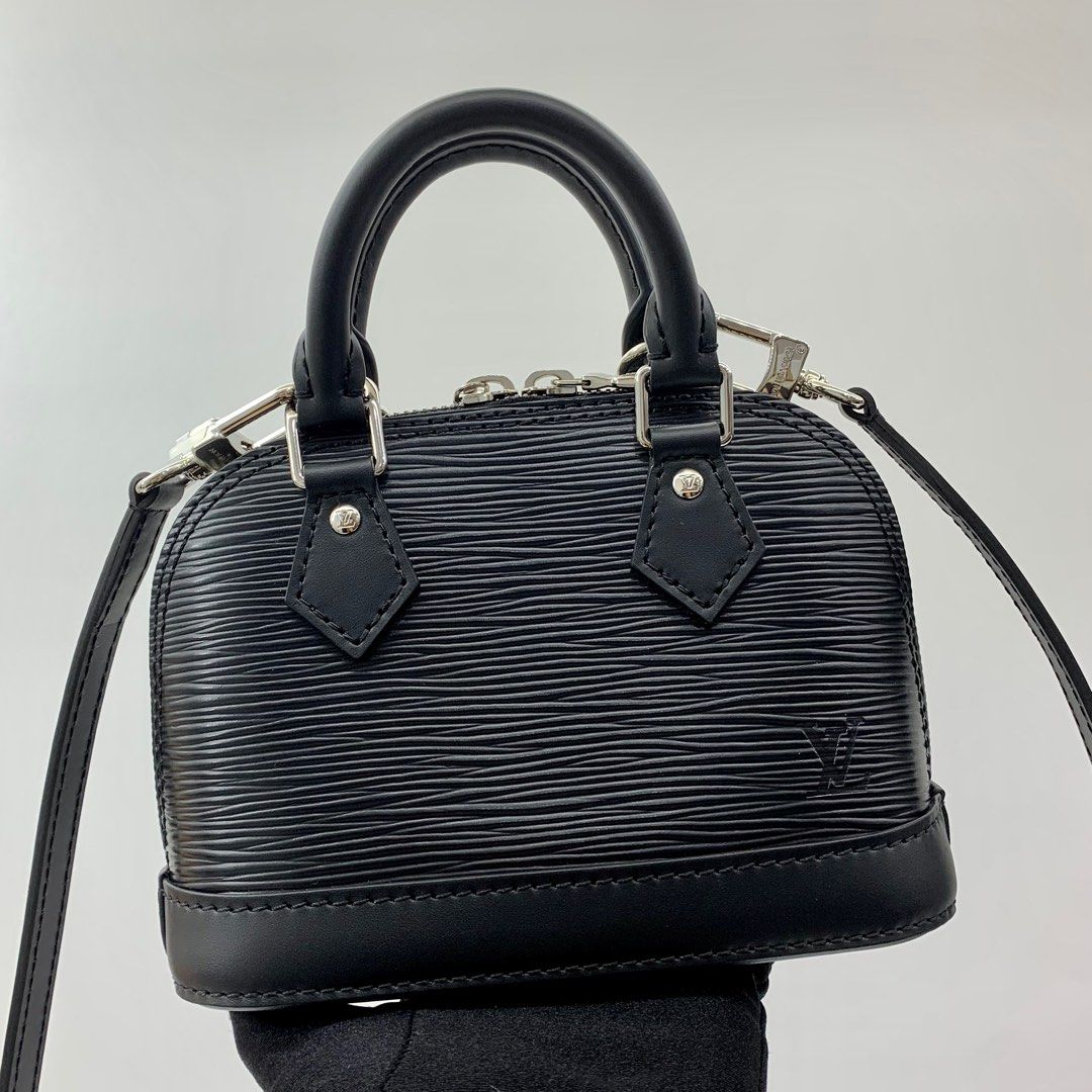 Louis Vuitton M81945 Nano Alma , Black, One Size
