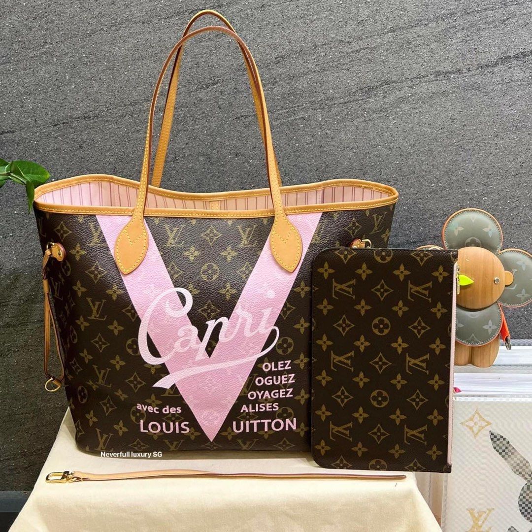 Louis Vuitton, Bags, Louis Vuitton Tahitienne Cities Capri Neverfull Mm
