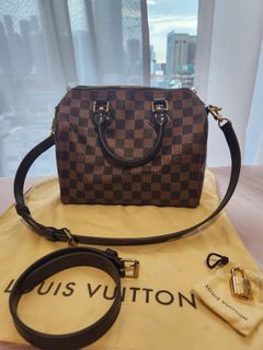 Louis Vuitton Monogram Speedy 25 with Strap at Jill's Consignment