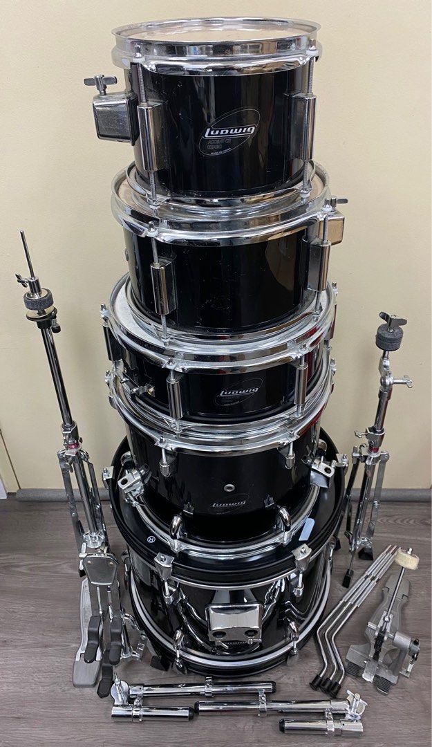 Ludwig Accent CS Combo LJR1061DIR 5 Piece Junior Drum Kit black