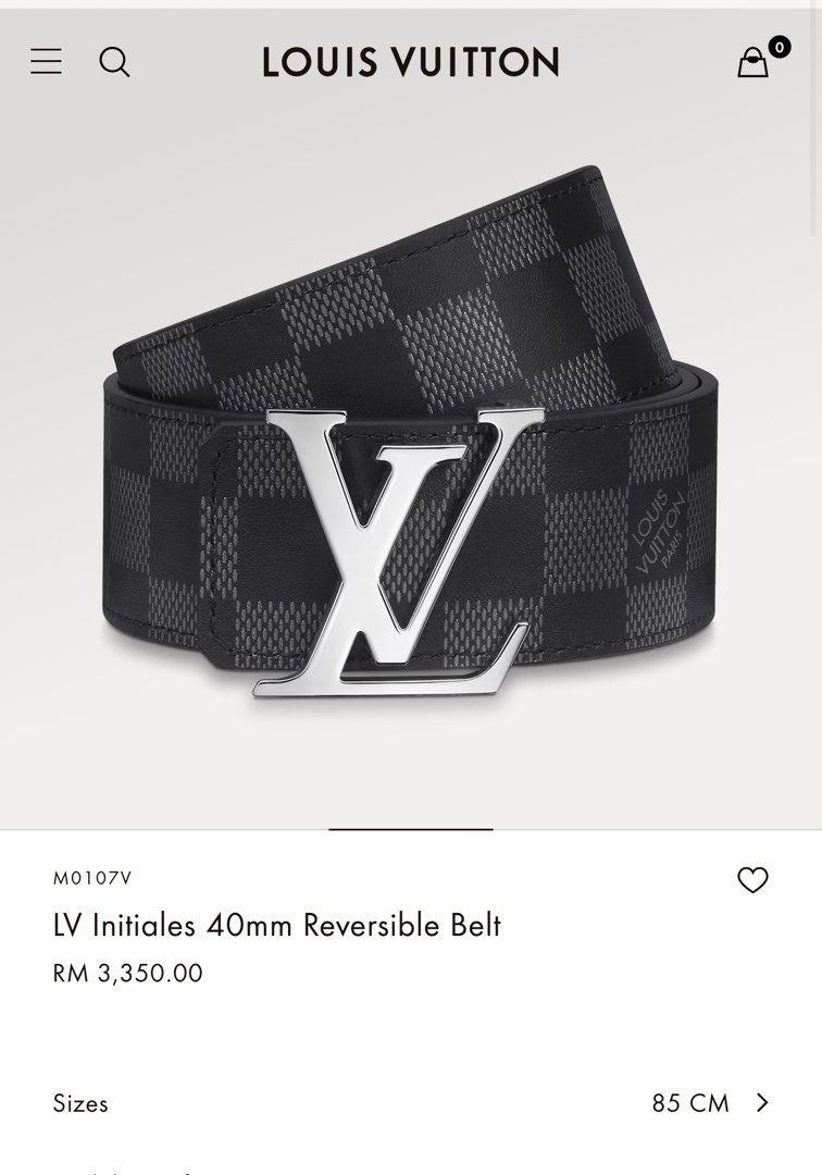 Louis Vuitton Men's Belt M9229, Men's Fashion, Watches & Accessories, Belts  on Carousell