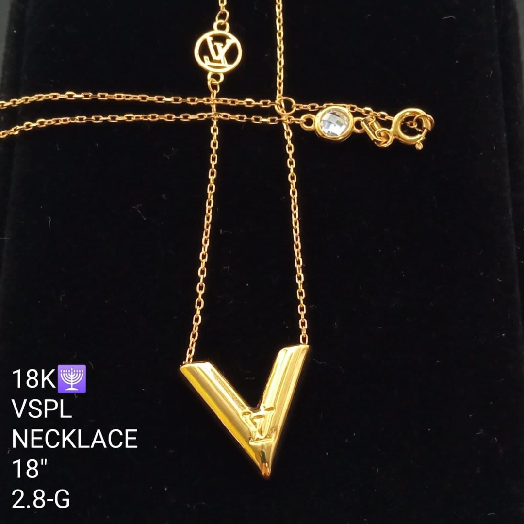LV Locket Necklace, Women's Fashion, Jewelry & Organizers, Necklaces on