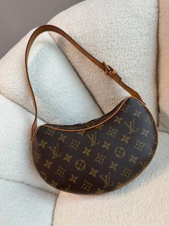 LOUIS VUITTON Shoulder Bag M51510 Croissant PM Monogram canvas/Leather  Brown Women Used
