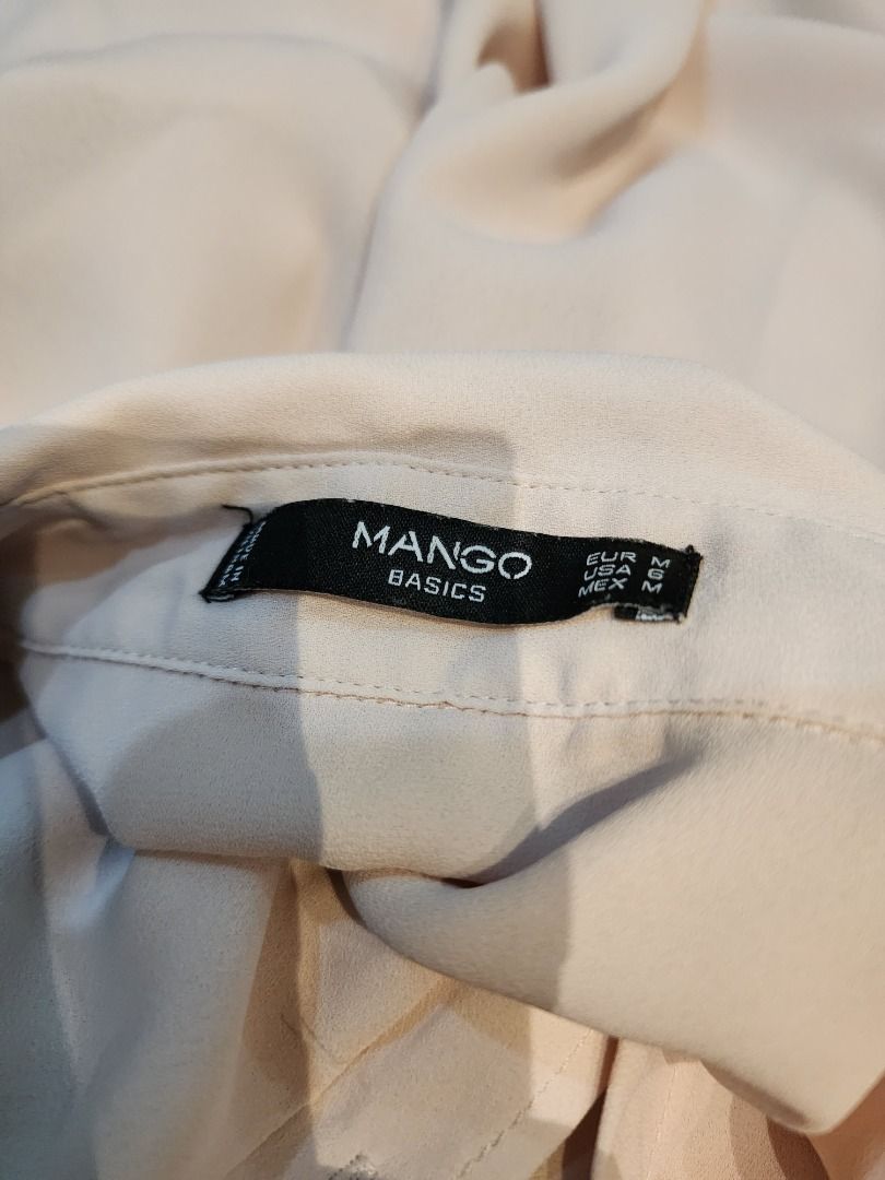 Mango blush button down (Category: Blouses) located in Quezon City. Submitted by vesperwhisper (Listing ID 1266148805, Image 3). Description: Length: 29 Width: 19.