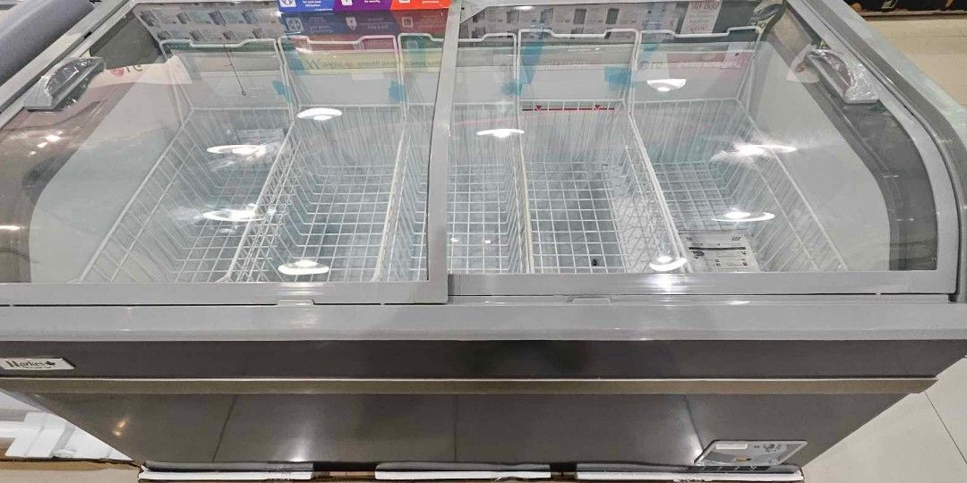 MARKES CHEST FREEZER CURVED TYPE GLASS DOOR, NON INVERTER AND INVERTER