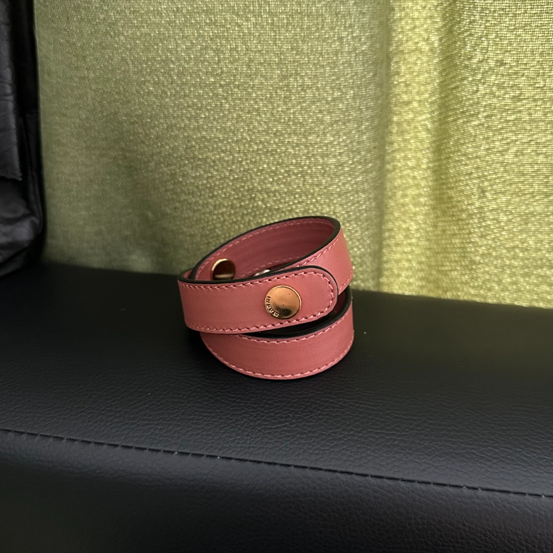 Marni pink leather bracelet Women s Fashion Jewelry Organisers