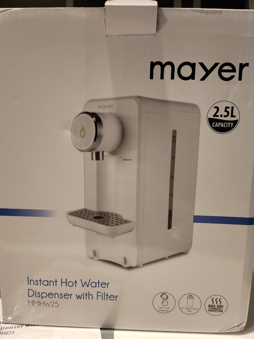 Mayer Instant Hot Water Dispenser MMIHW25 (Basically brand new) + 3