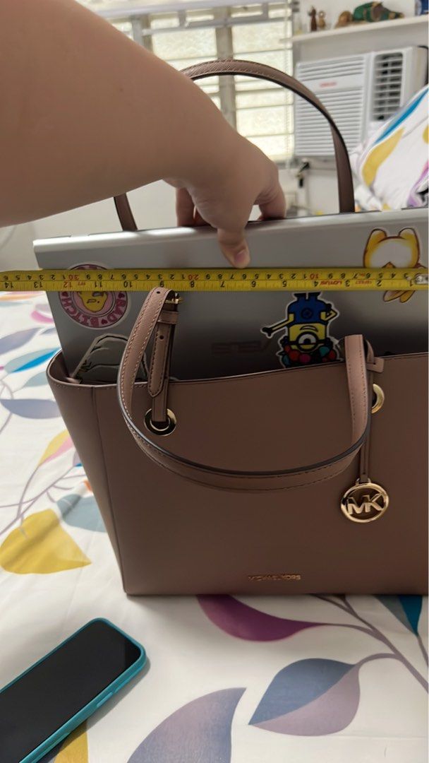 Michael Kors Walsh Tote Bag Dark Fawn Women s Fashion Bags