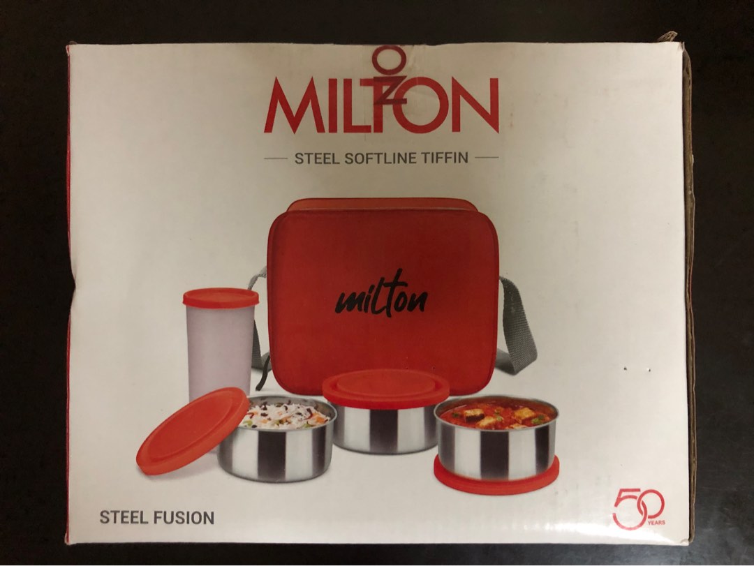 Milton MILTON Bento Lunch Box Set - 3 MICROWAVEABLE Stainless Steel Meal  Prep Containers, Food Storage Boxes w/Leak Proof Lids For