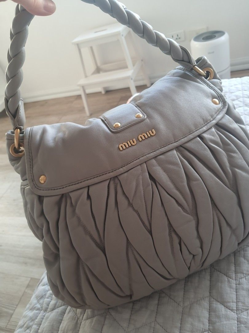 Miu miu store grey bag