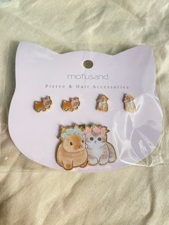 Mofusand 貓貓 - Earrings & Hairband Set 耳環發圈套裝64236132950657110