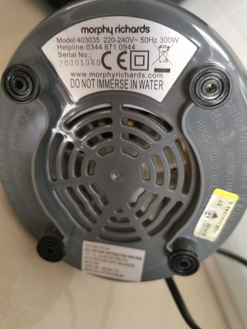 Morphy Richards Personal Blender 300w 500ml, TV & Home Appliances