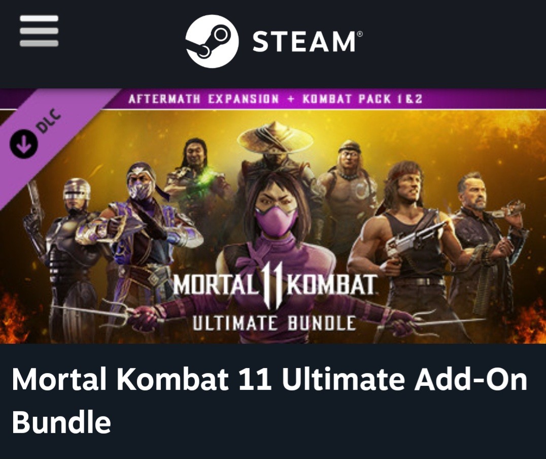 Mortal Kombat 11 Ultimate Add-On Bundle on Steam